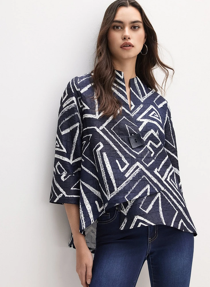 Joseph Ribkoff - Geometric Asymmetric Jacket