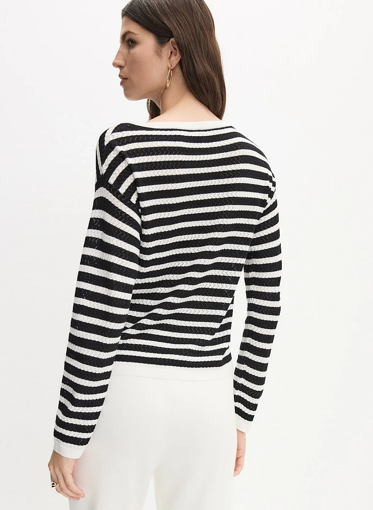 Stripe Knit Pullover