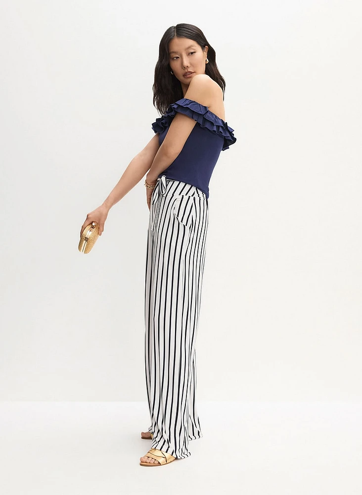 Joseph Ribkoff - Striped Wide Leg Pants