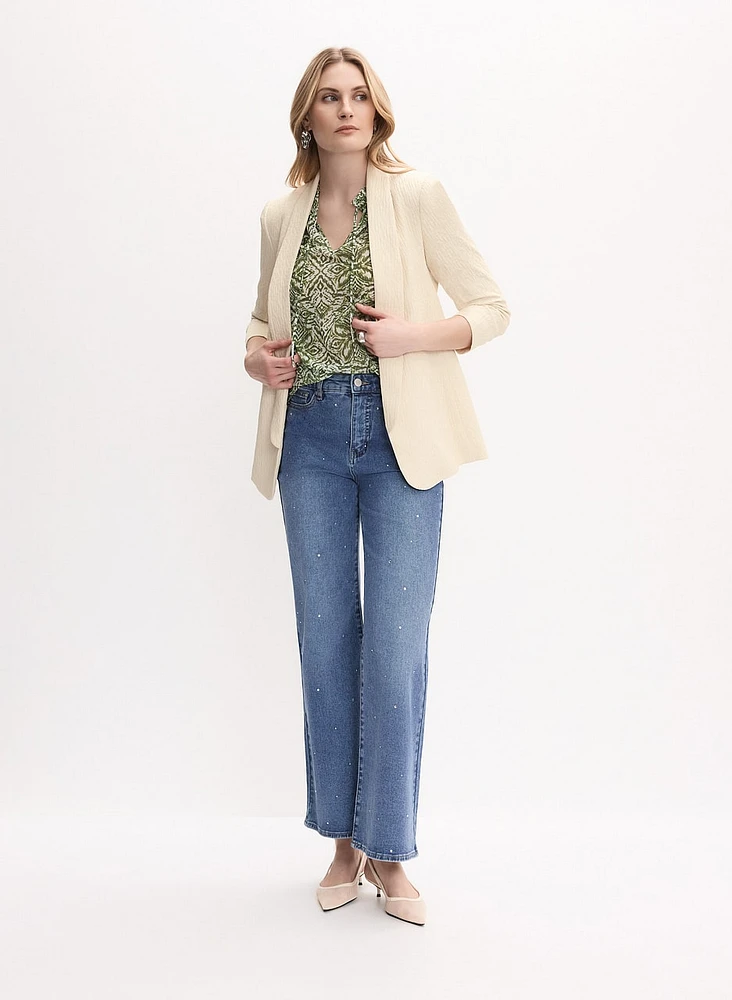 Lightweight Textured Blazer