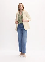 Lightweight Textured Blazer