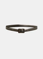 Reversible Vegan Patent Leather Belt - Plus