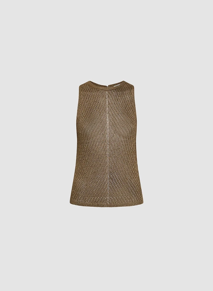 Cami en tricot pointelle