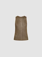 Cami en tricot pointelle