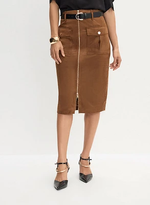 Faux Suede Skirt