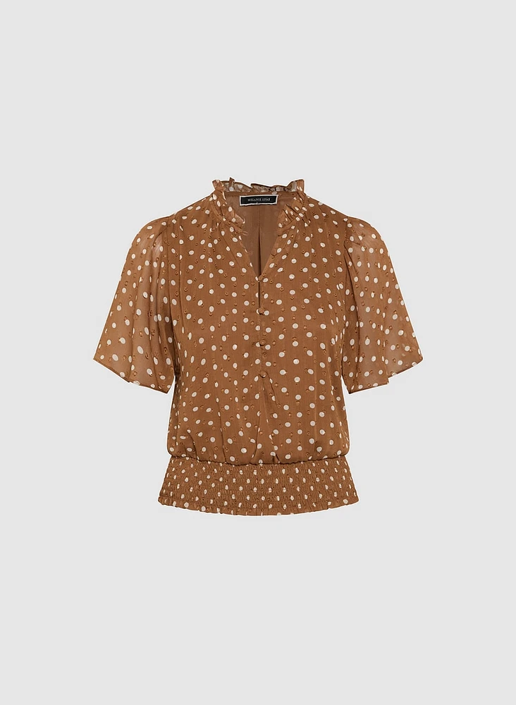 Blouse à pois