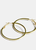 Metal Hoop Earrings