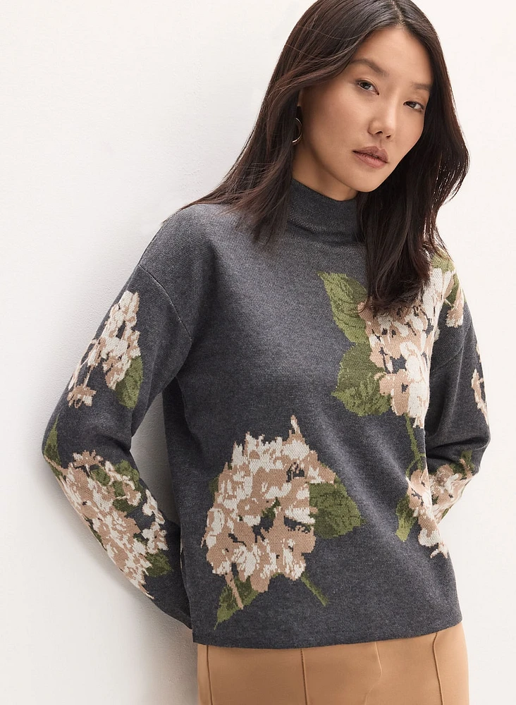 Floral Knit Sweater