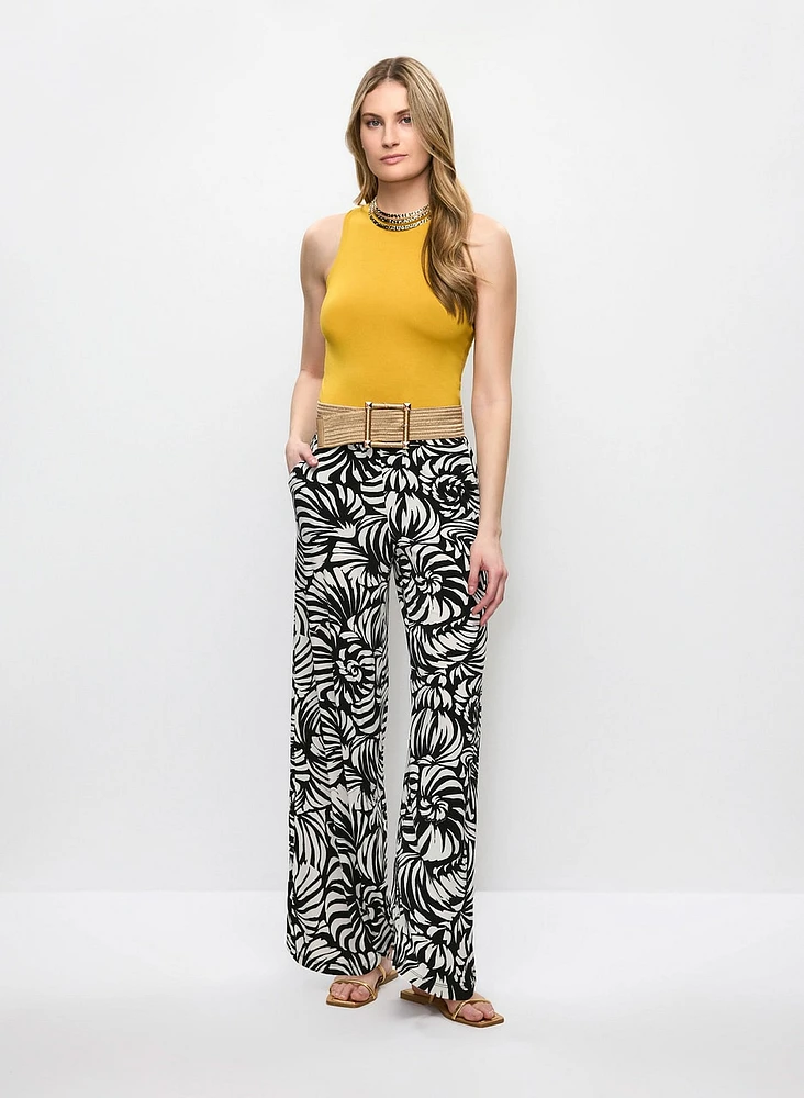 Camisole en jersey et pantalon à feuilles