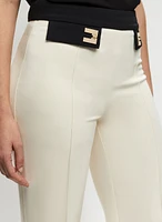 Colour Block Flare Leg Pants