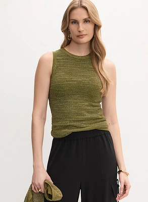 Camisole en tricot métallisé