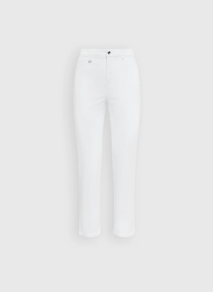 Straight-Leg Ankle Jeans