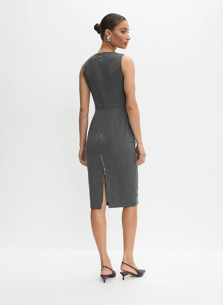 Pinstripe Sheath Dress