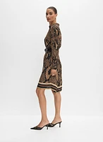 Snakeskin Print Dress