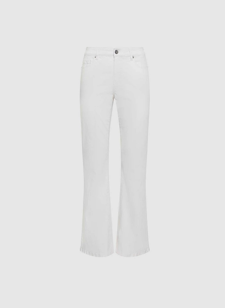 Pantalon en denim à jambe évasée