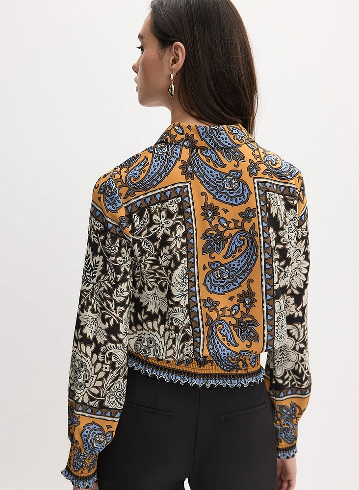 Blouse à motif paisley