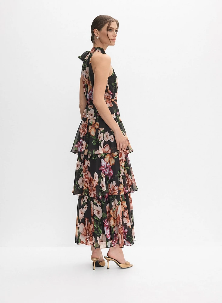 Tiered Floral Dress