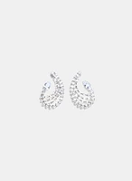 Cubic Zirconia Paisley Earrings