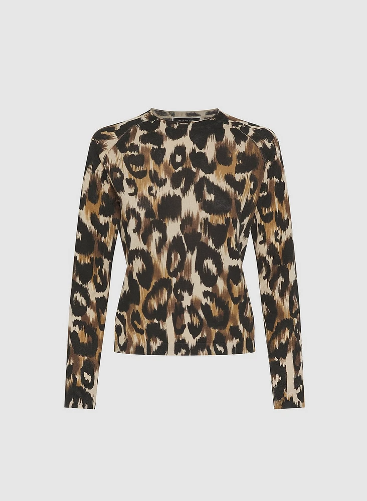 Leopard Print Pullover Top