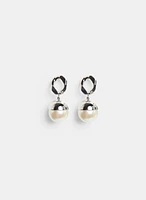 Faux Pearl Drop Earrings