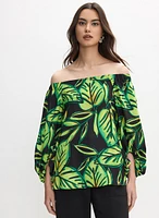 Joseph Ribkoff - Leaf Print Top