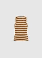 Stripe Knit Tank Top