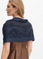 Jacquard Leaf Scarf