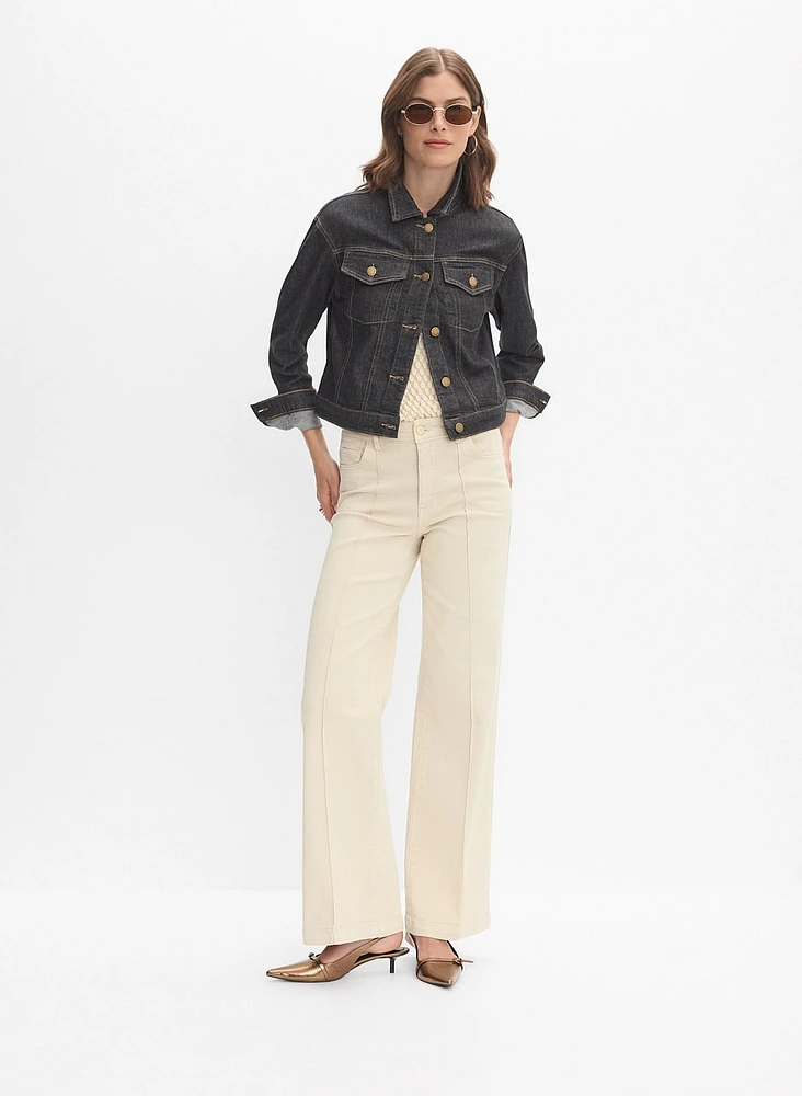 Veste en denim boutonnée