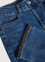 Embellished Hem Detail Jeans