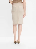 Cotton Pencil Skirt