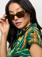 Rectangular Frame Sunglasses