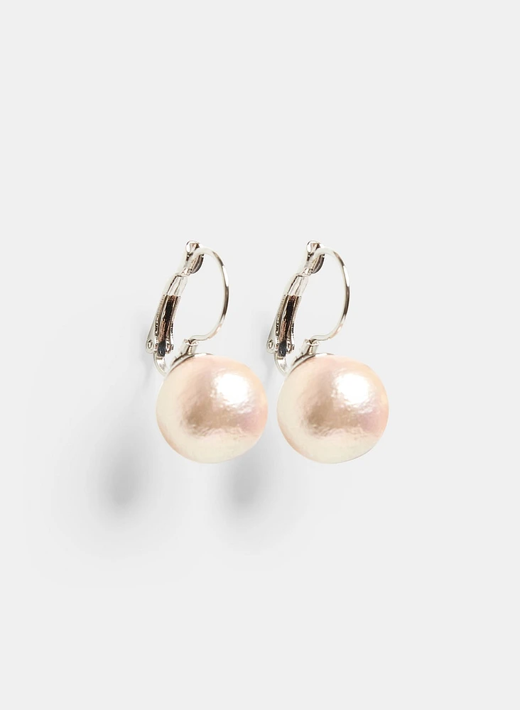 Ball Pendant Drop Earrings