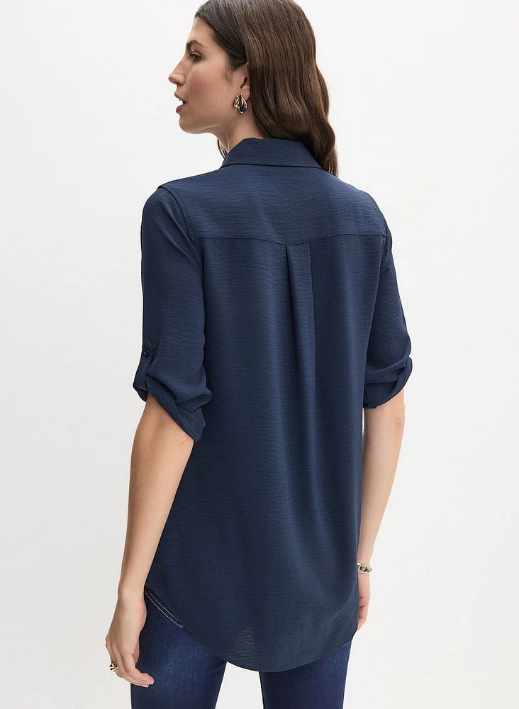 Blouse boutonnée utilitaire