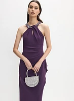 Beaded Halter Dress