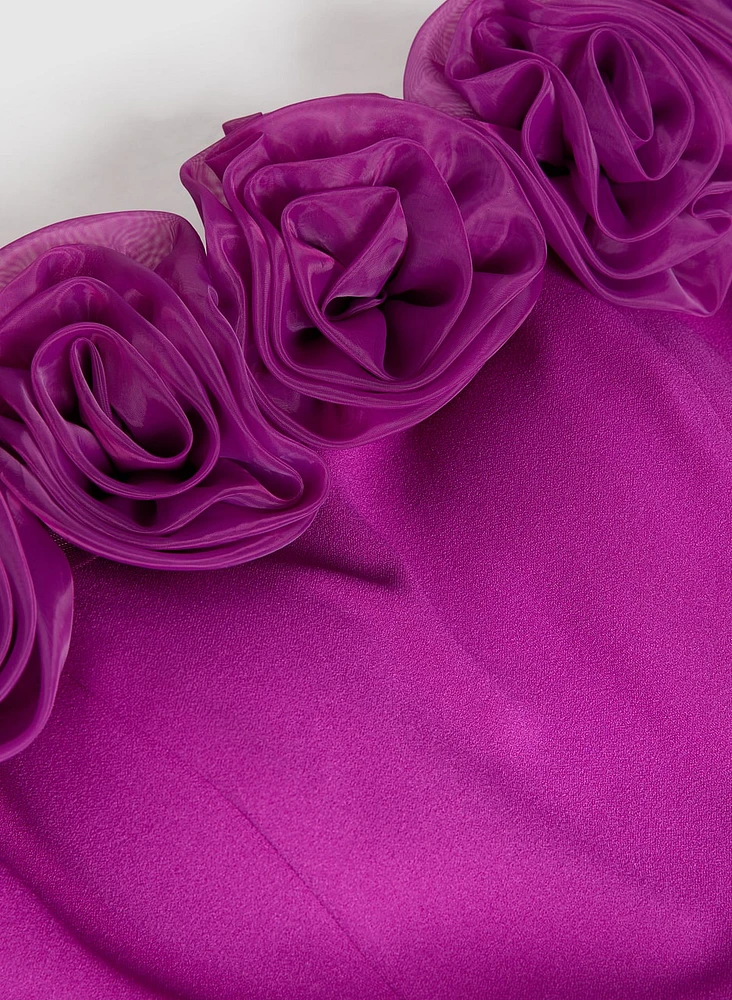 Rosette Detail Dress