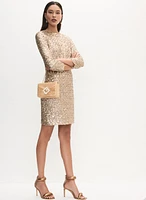 Fitted Sequined Dress