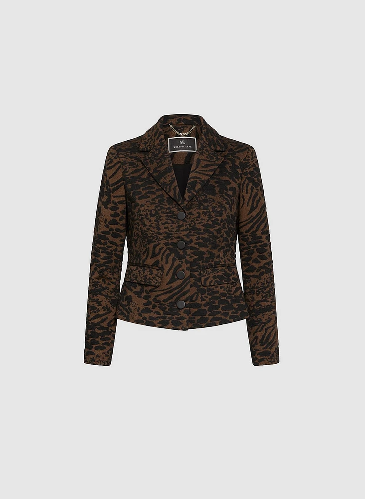 Leopard Jacquard Jacket