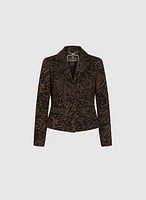 Leopard Jacquard Jacket