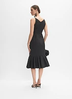 Robe cocktail à imprimé floral