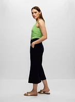 Wide Leg Culotte Pants