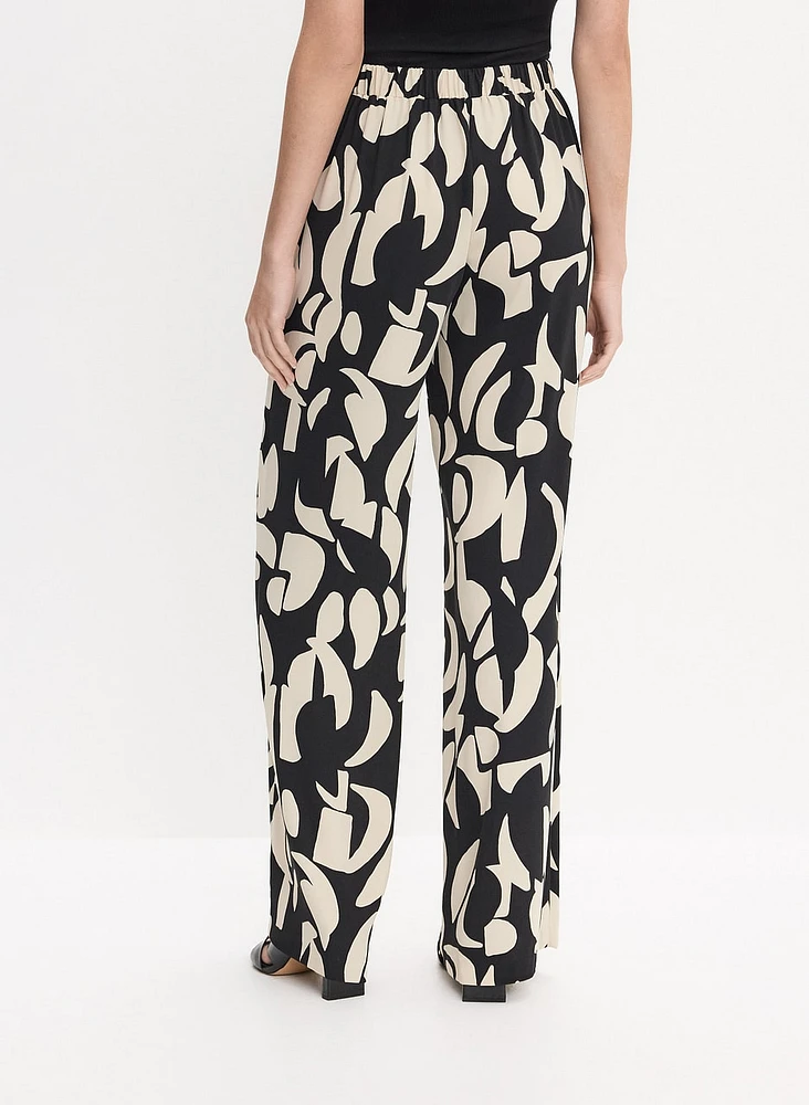 Joseph Ribkoff - Abstract Wide Leg Pants