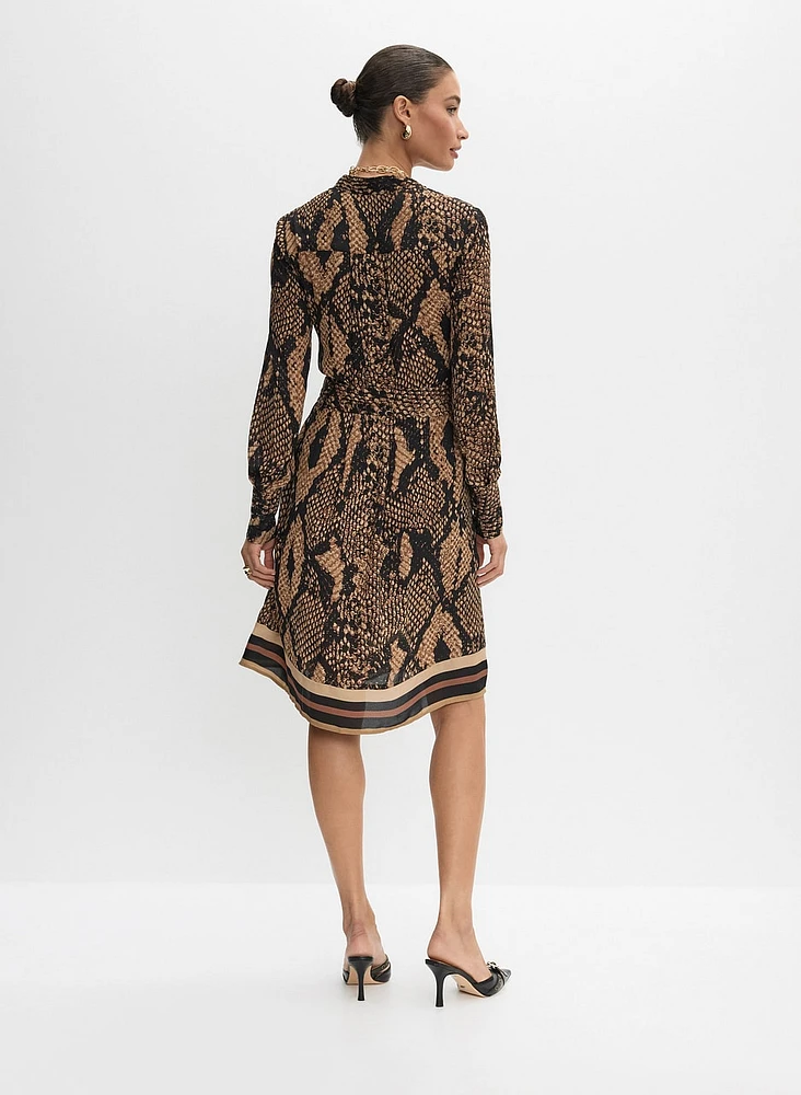 Snakeskin Print Dress