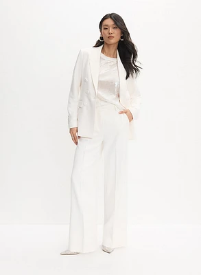 Peaked Lapel Jacket & Soho Wide-Leg Pants