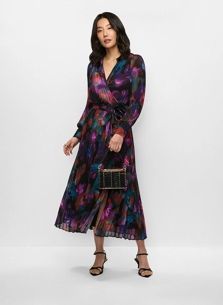 Joseph Ribkoff - Rosette Wrap Dress