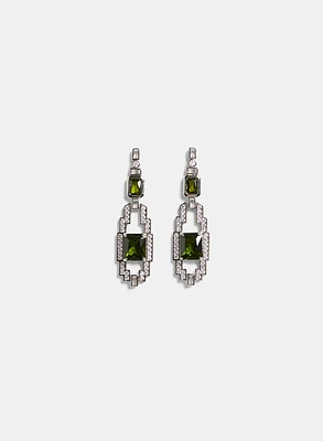 Linear Rectangular Earrings