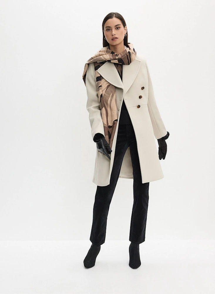 Asymmetrical Side Button-Up Coats