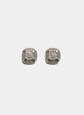 Square Crystal Earrings