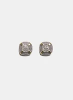 Square Crystal Earrings