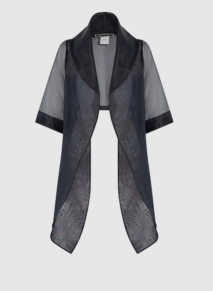 Oversized Tie Detail Bolero