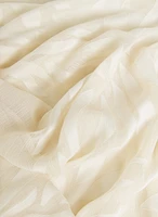 Sheer Leaf Motif Wrap